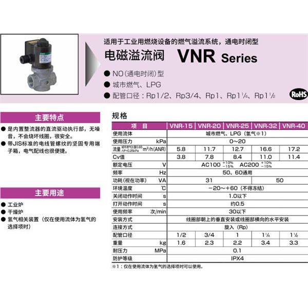 CKD喜開理電磁溢流閥VNR-25-H2-AC100V